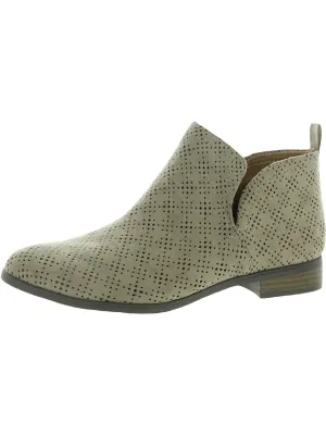 Rate Womens Faux Suede Padded Insole Booties