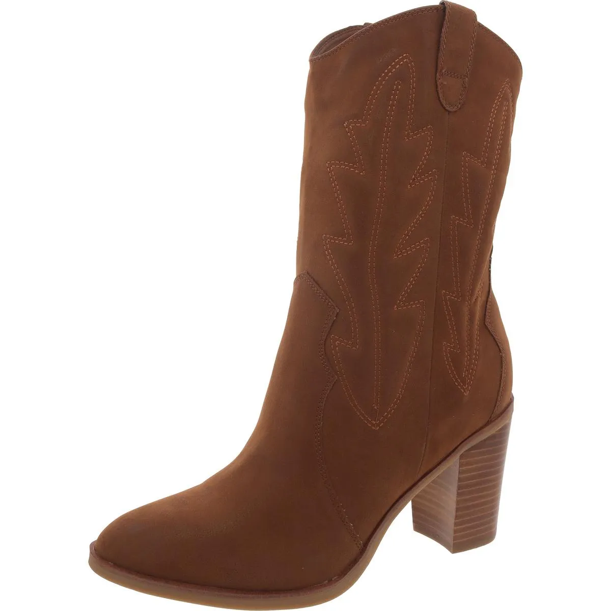 Raylyn Womens Faux Leather Mid-Calf Cowboy, Western Boots