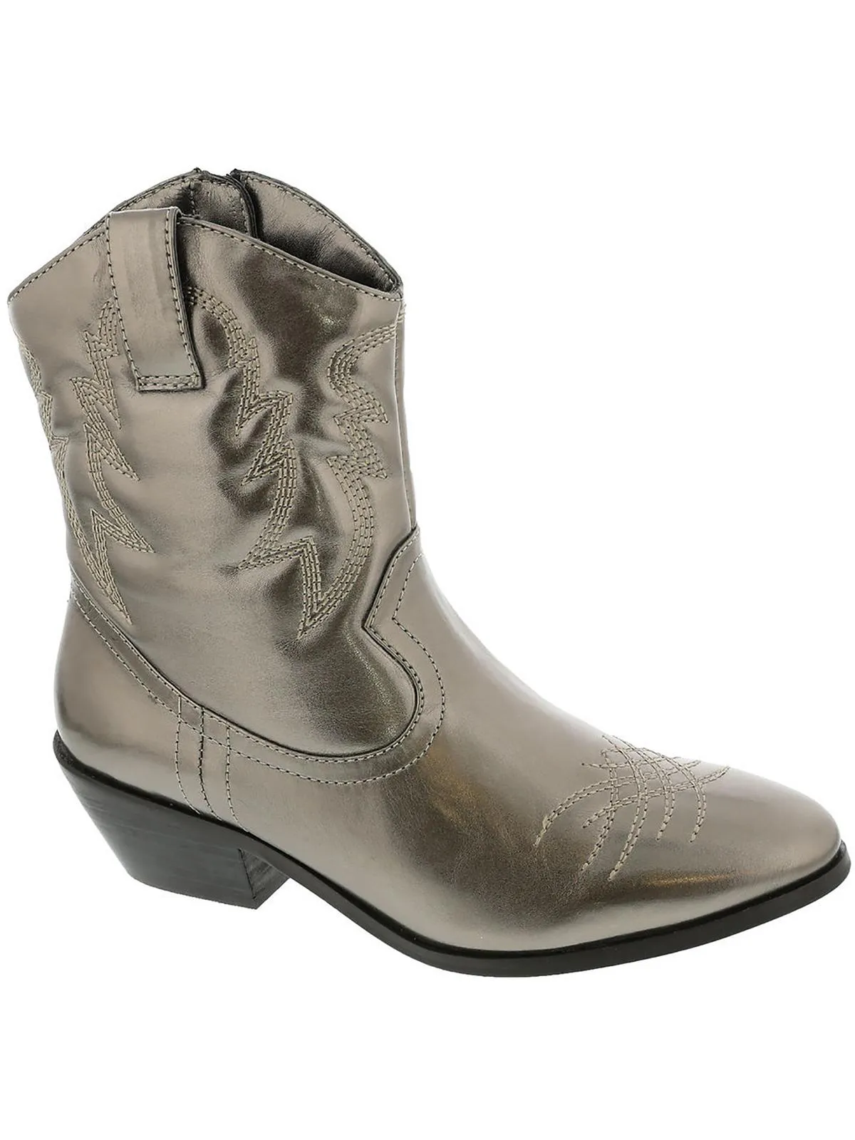 Reba Womens Metallic Zipper Cowboy, Western Boots
