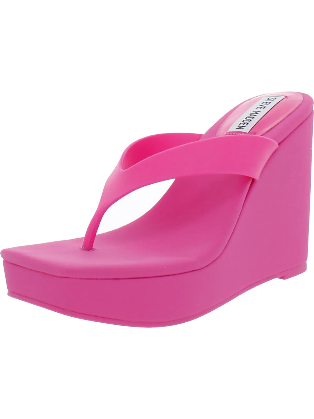 Refined Womens Open Toe Slip On Wedge Sandals