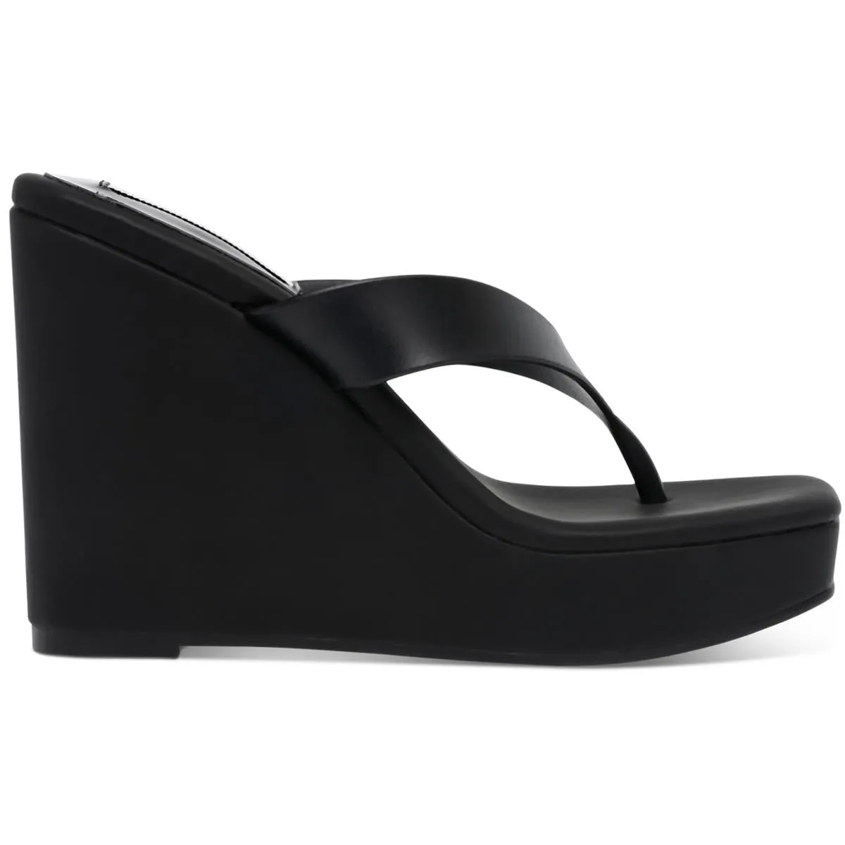 Refined Womens Open Toe Slip On Wedge Sandals