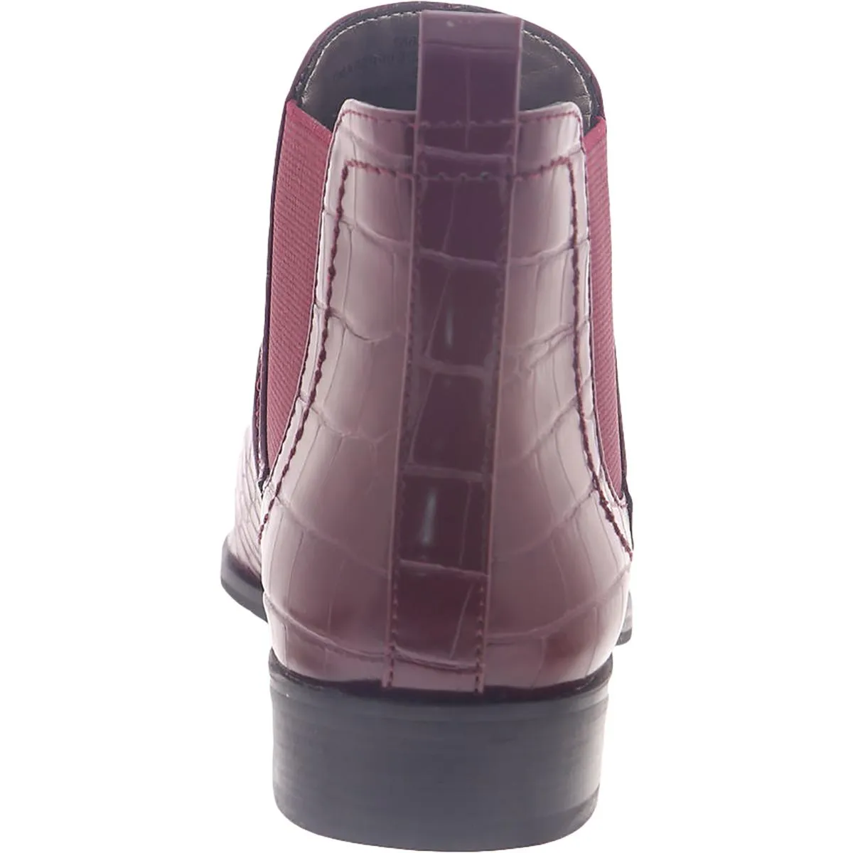 Regan Womens Faux Leather Ankle Booties