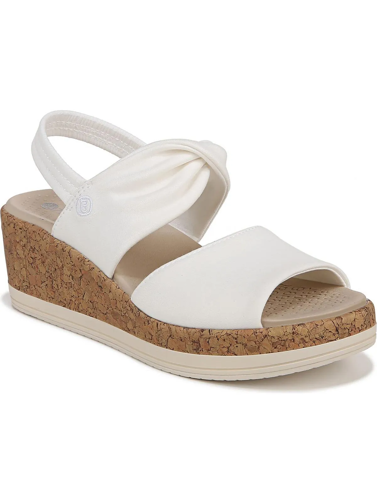 Remix Womens Slingback Cork Wedge Sandals