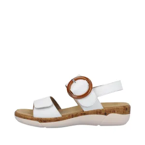 Remonte Women's Jocelyn 53 Buckle Sandal in White