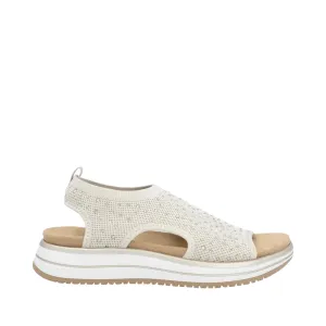 Remote Women's Jocelyn 55 Slip On Stretch Sandal in Alabaster