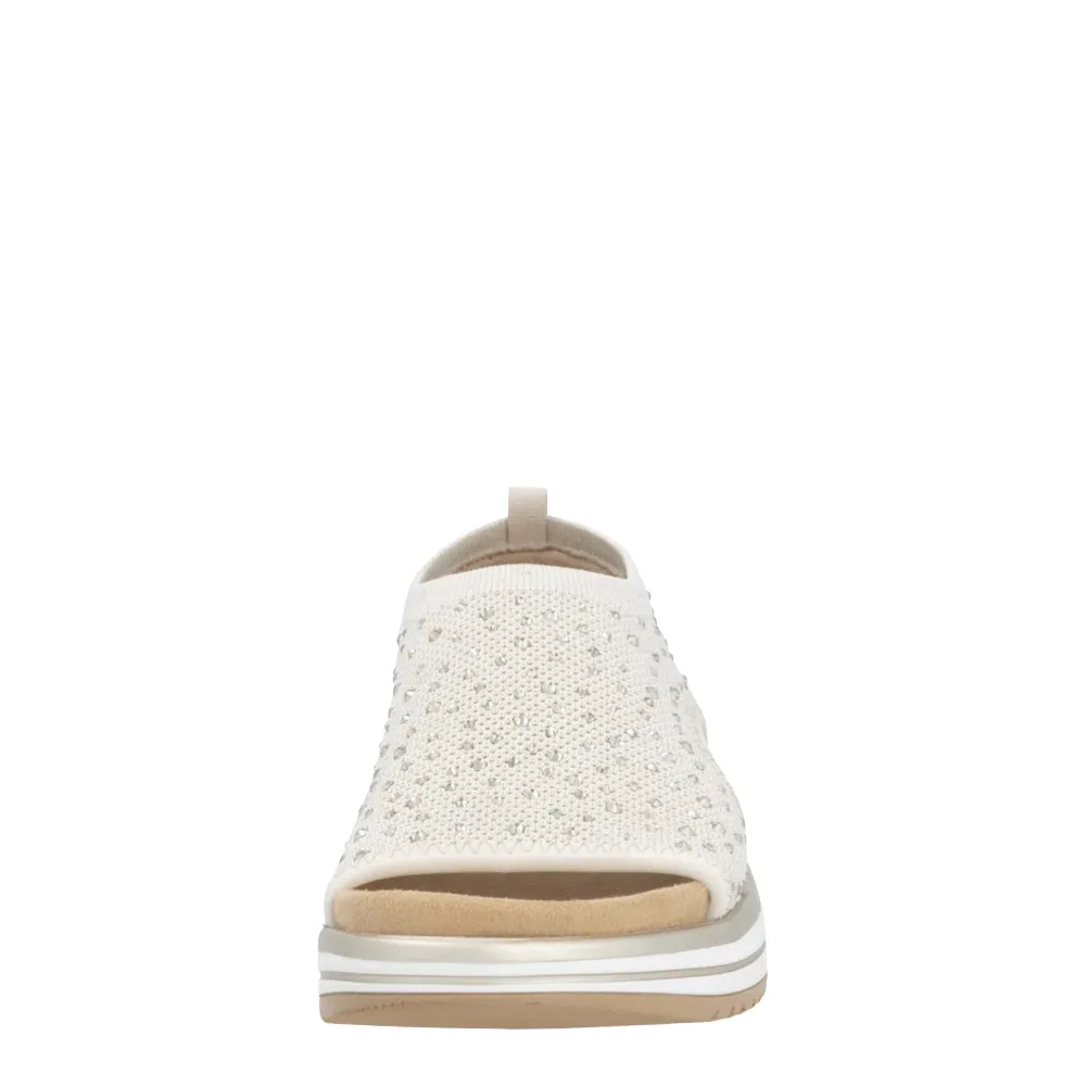 Remote Women's Jocelyn 55 Slip On Stretch Sandal in Alabaster