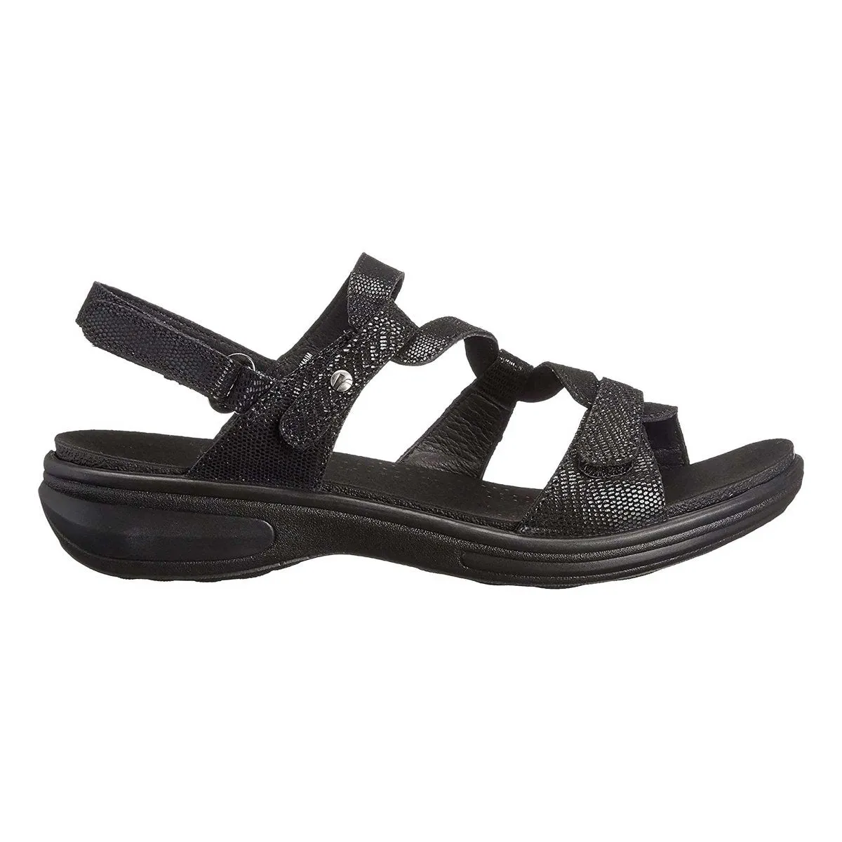 Revere Women's Miami Black Lizard