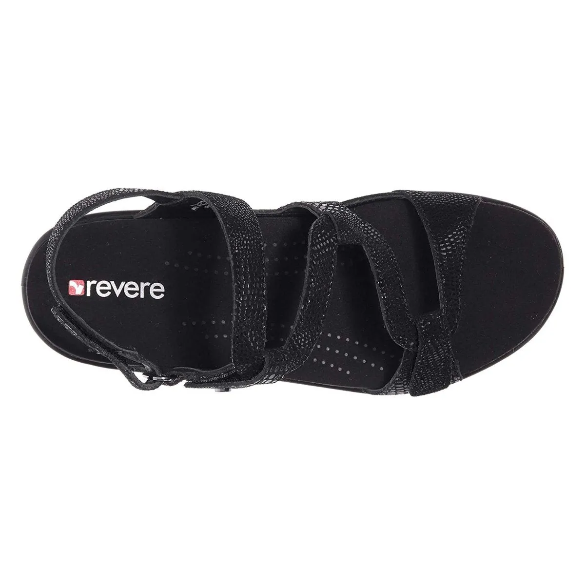Revere Women's Miami Black Lizard