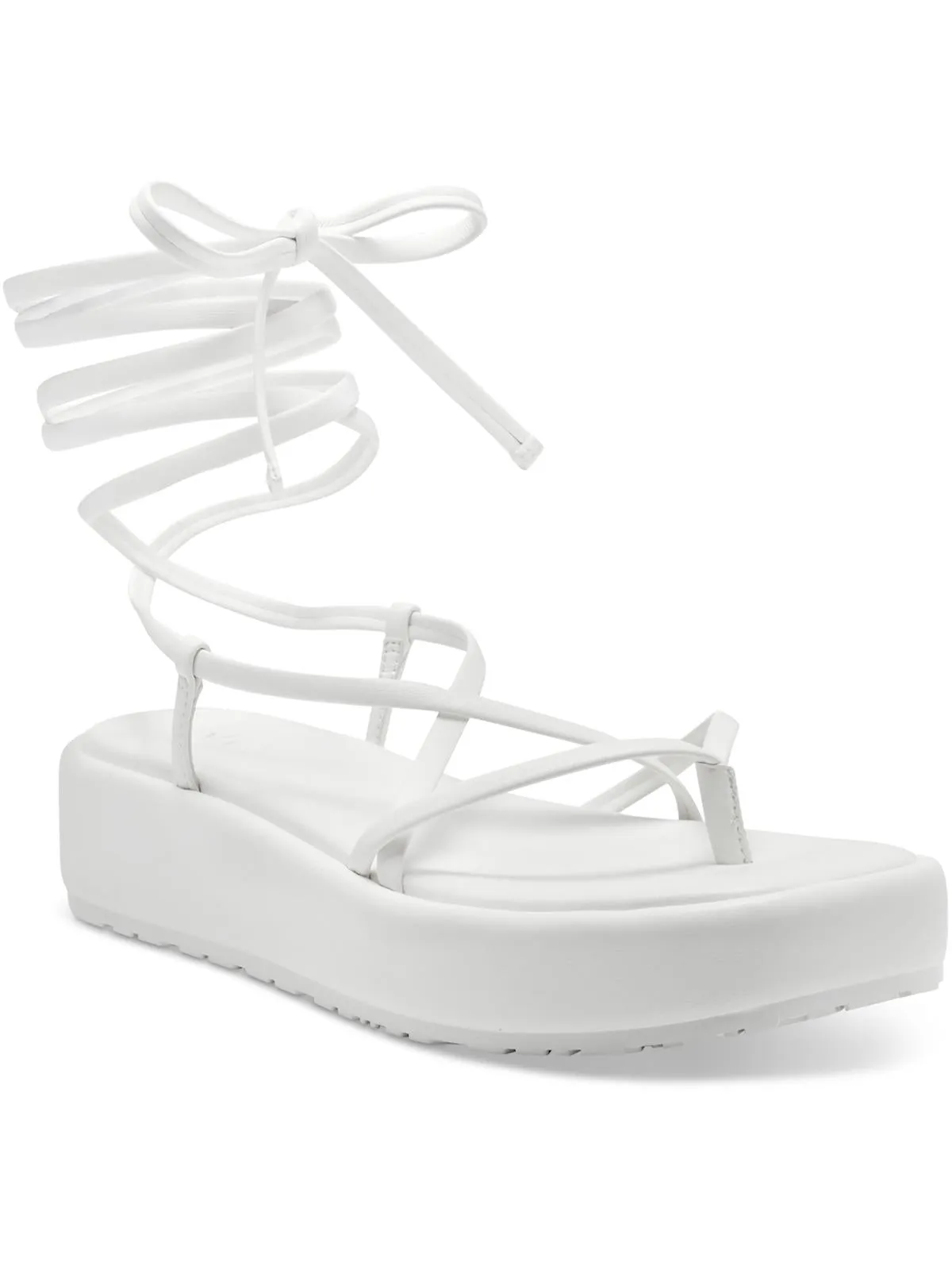 Rexile Womens Thong Strappy Flatform Sandals
