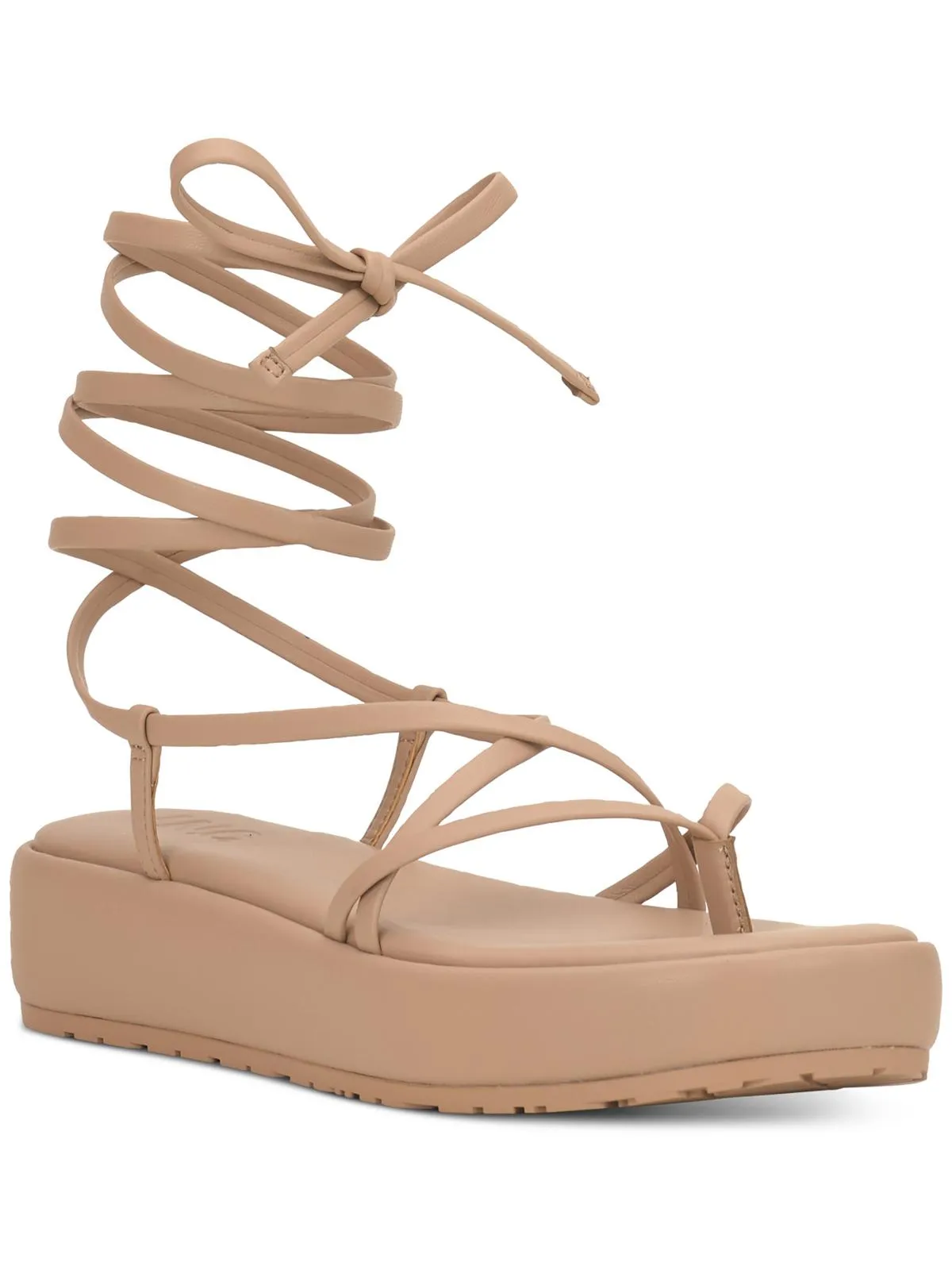 Rexile Womens Thong Strappy Flatform Sandals