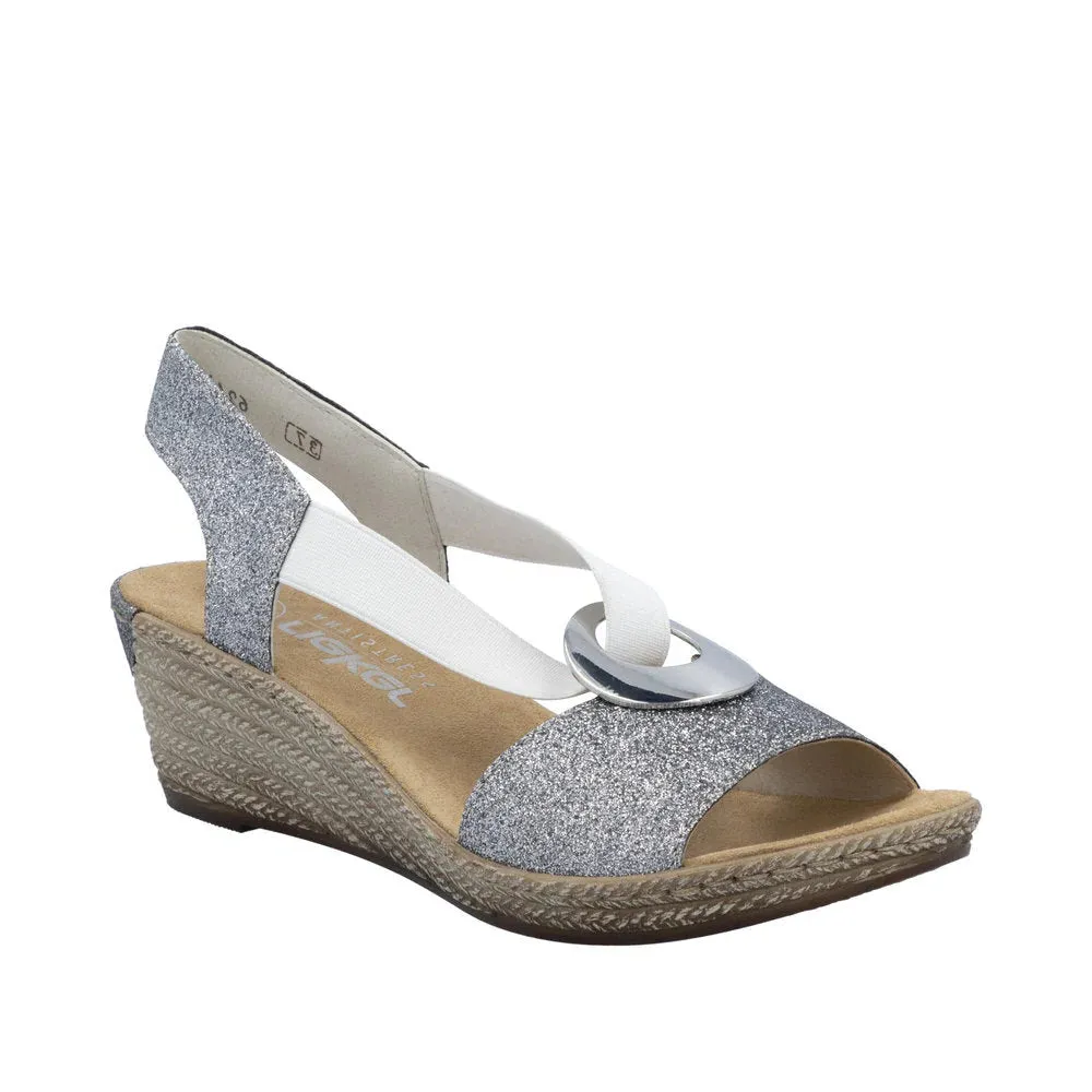 RIEKER FANNI SANDAL - SILVER - 624H692