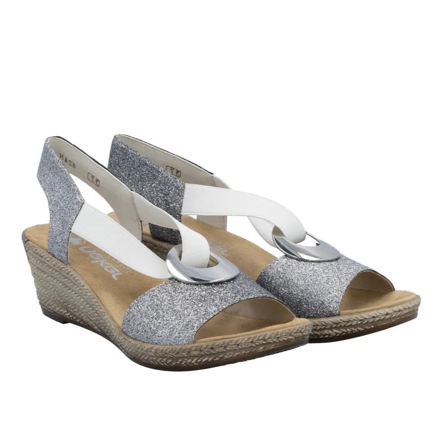 RIEKER FANNI SANDAL - SILVER - 624H692