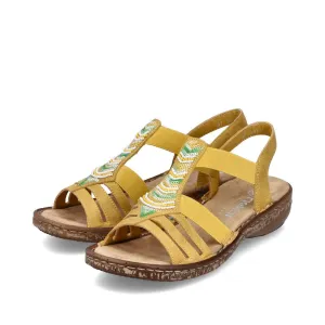 Rieker Shoes 62808-68 Yellow Multi Slip On