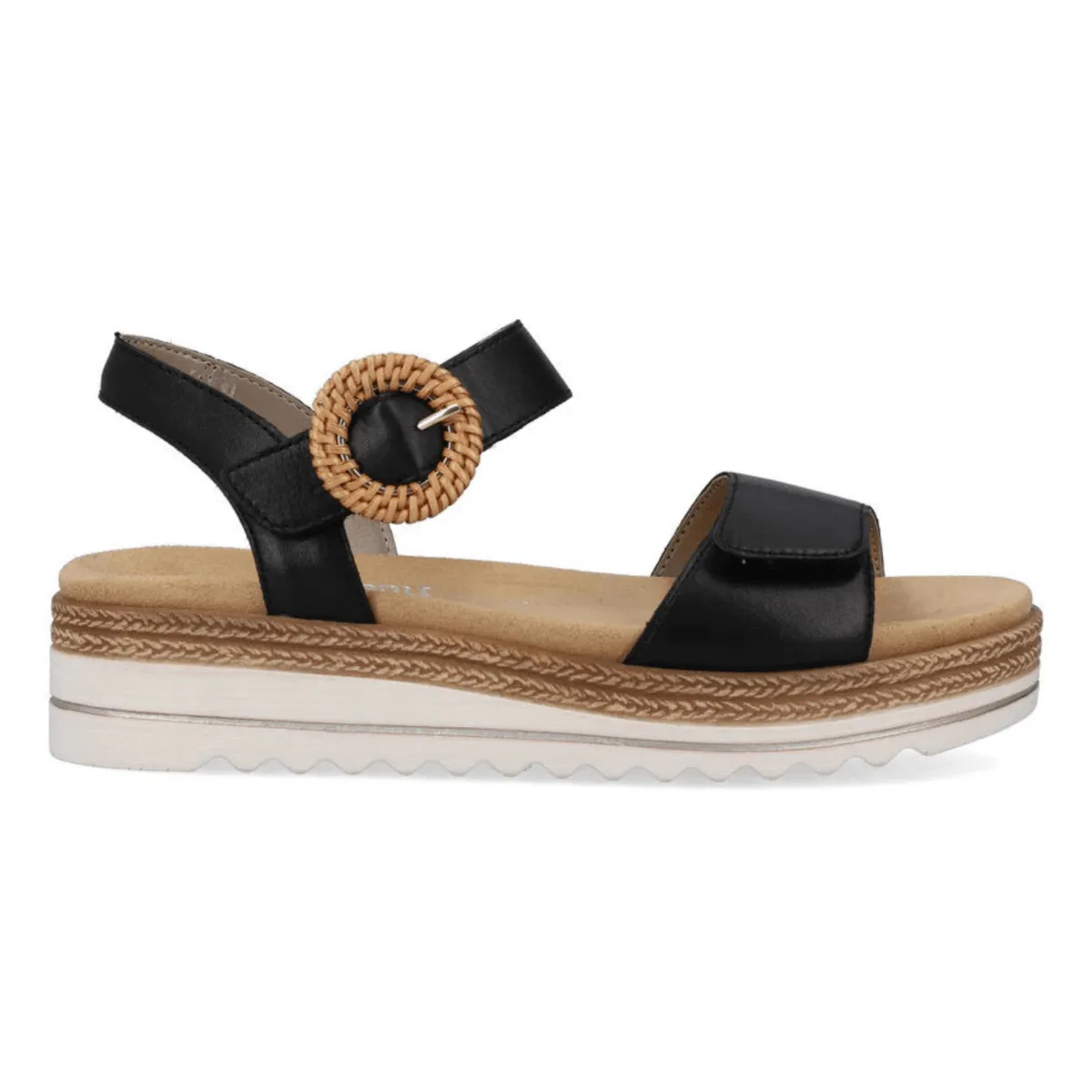 Rieker Women's D0Q52-00 Jocelyn Black Leather
