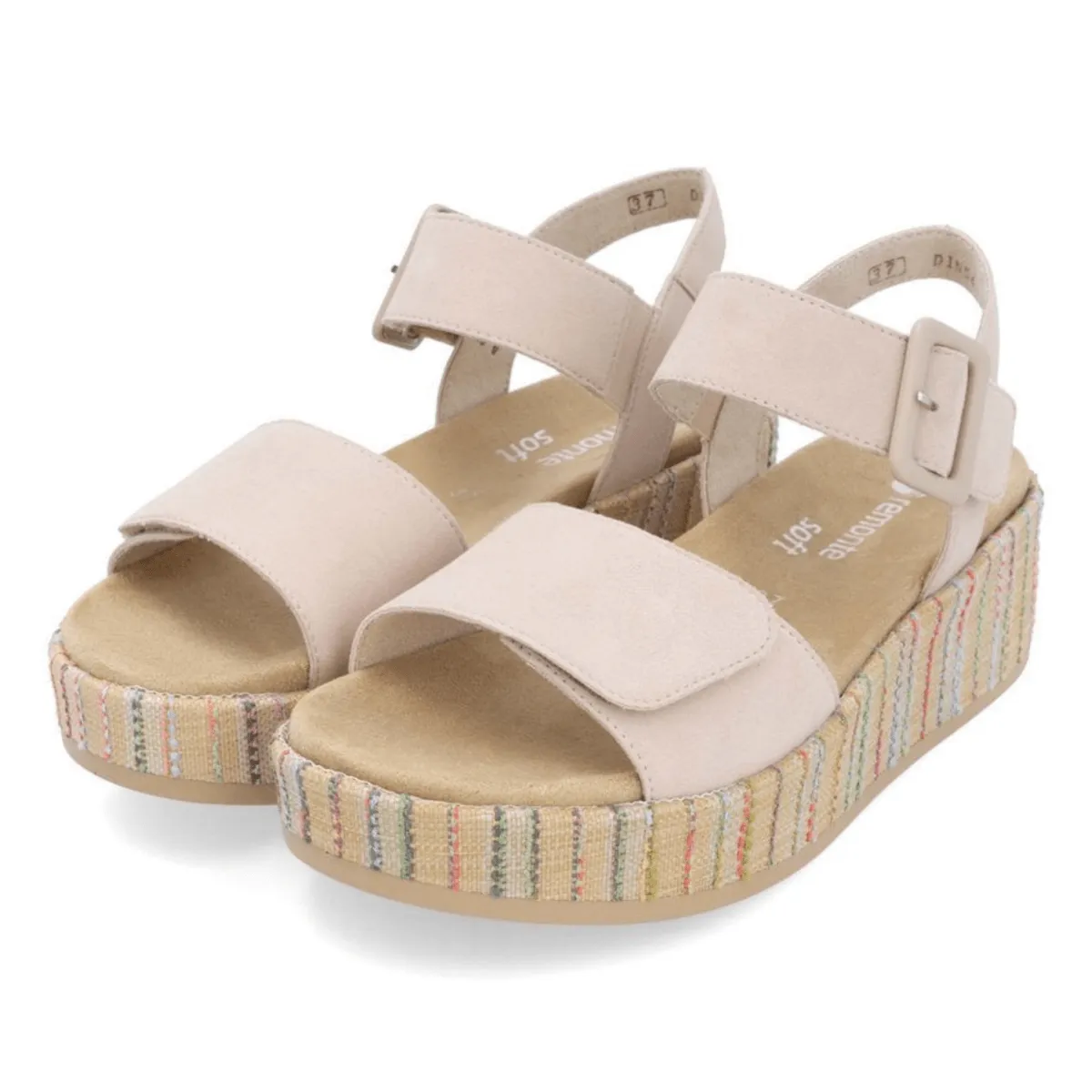 Rieker Women's D1N54-60 Jocelyn Beige Suede