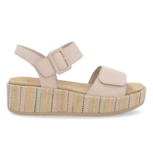 Rieker Women's D1N54-60 Jocelyn Beige Suede