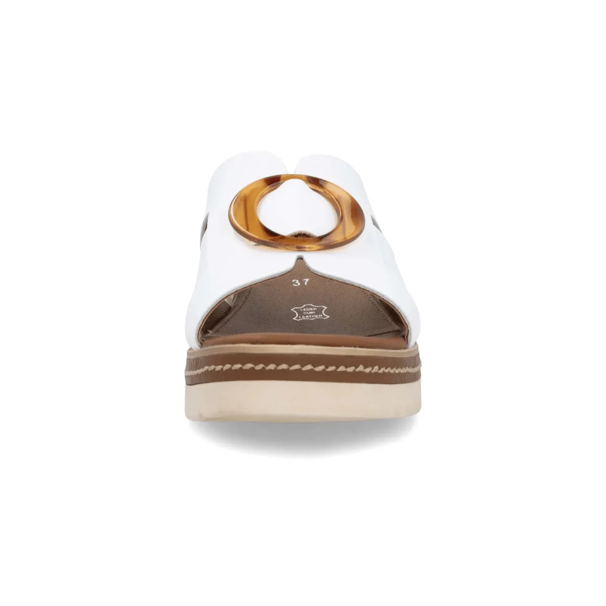 Rieker Women's D2L52-80 Jerilyn White Leather