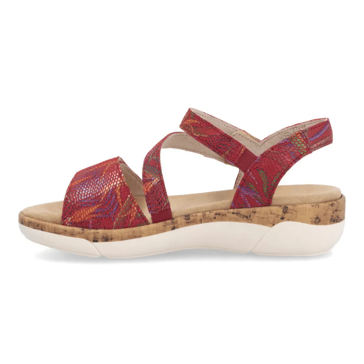 Rieker Women's R6860-90 Jocelyn Red Multi Leather