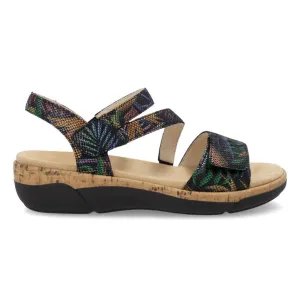 Rieker Women's R6860-91 Jocelyn Black Multi Leather