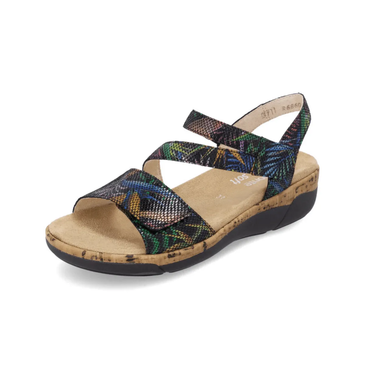Rieker Women's R6860-91 Jocelyn Black Multi Leather