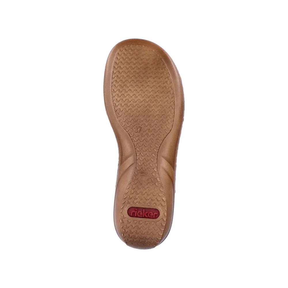 Rieker Women's Regina Z3 Sandal in Cliff/Perle