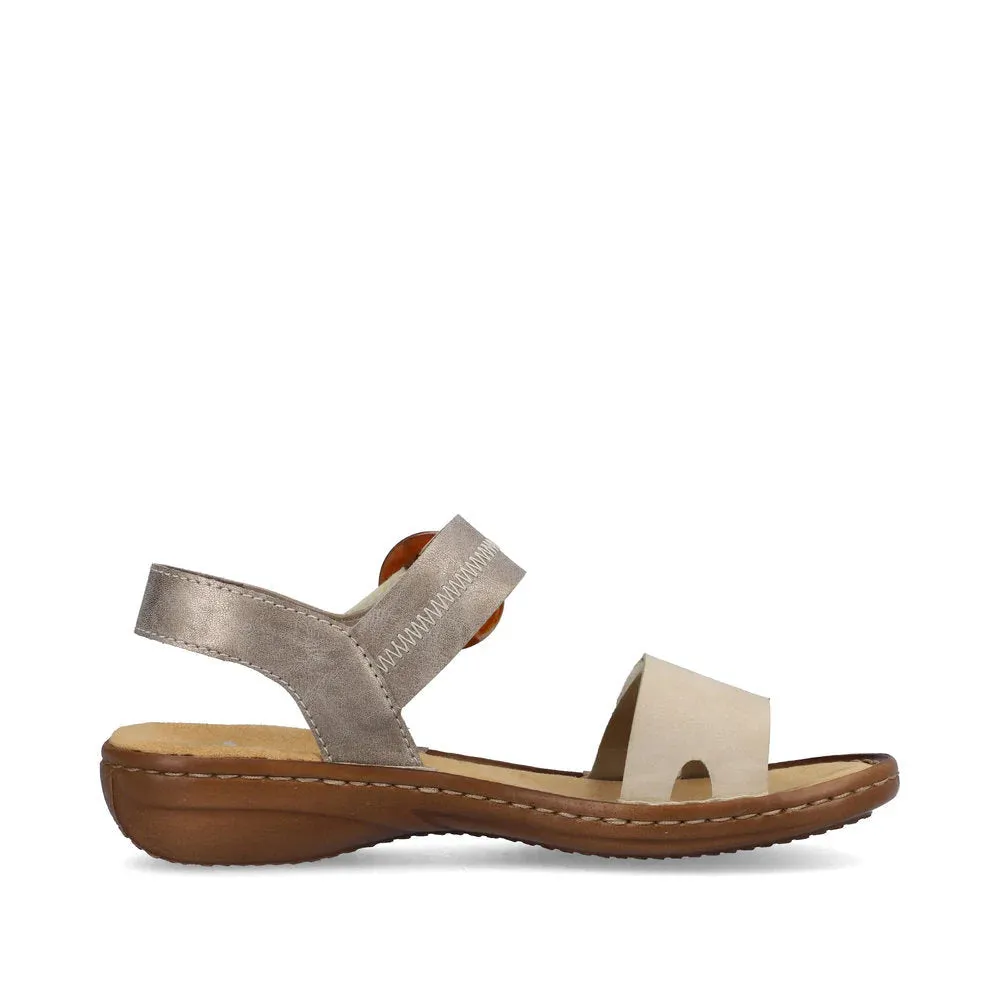 Rieker Women's Regina Z3 Sandal in Cliff/Perle