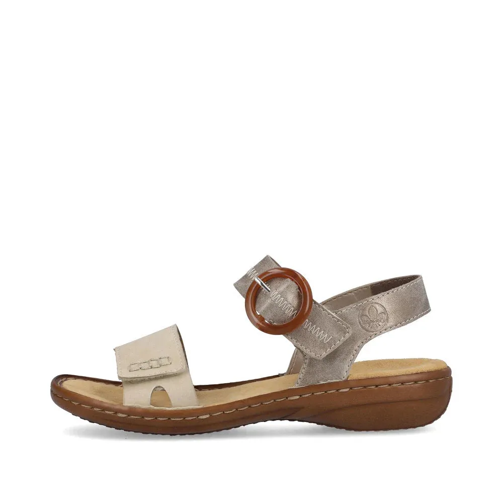 Rieker Women's Regina Z3 Sandal in Cliff/Perle