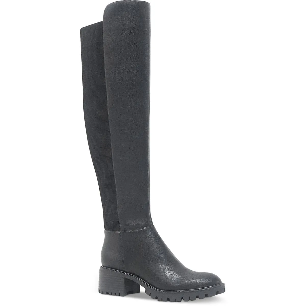 Riva OTK Womens Tall Faux Leather Knee-High Boots
