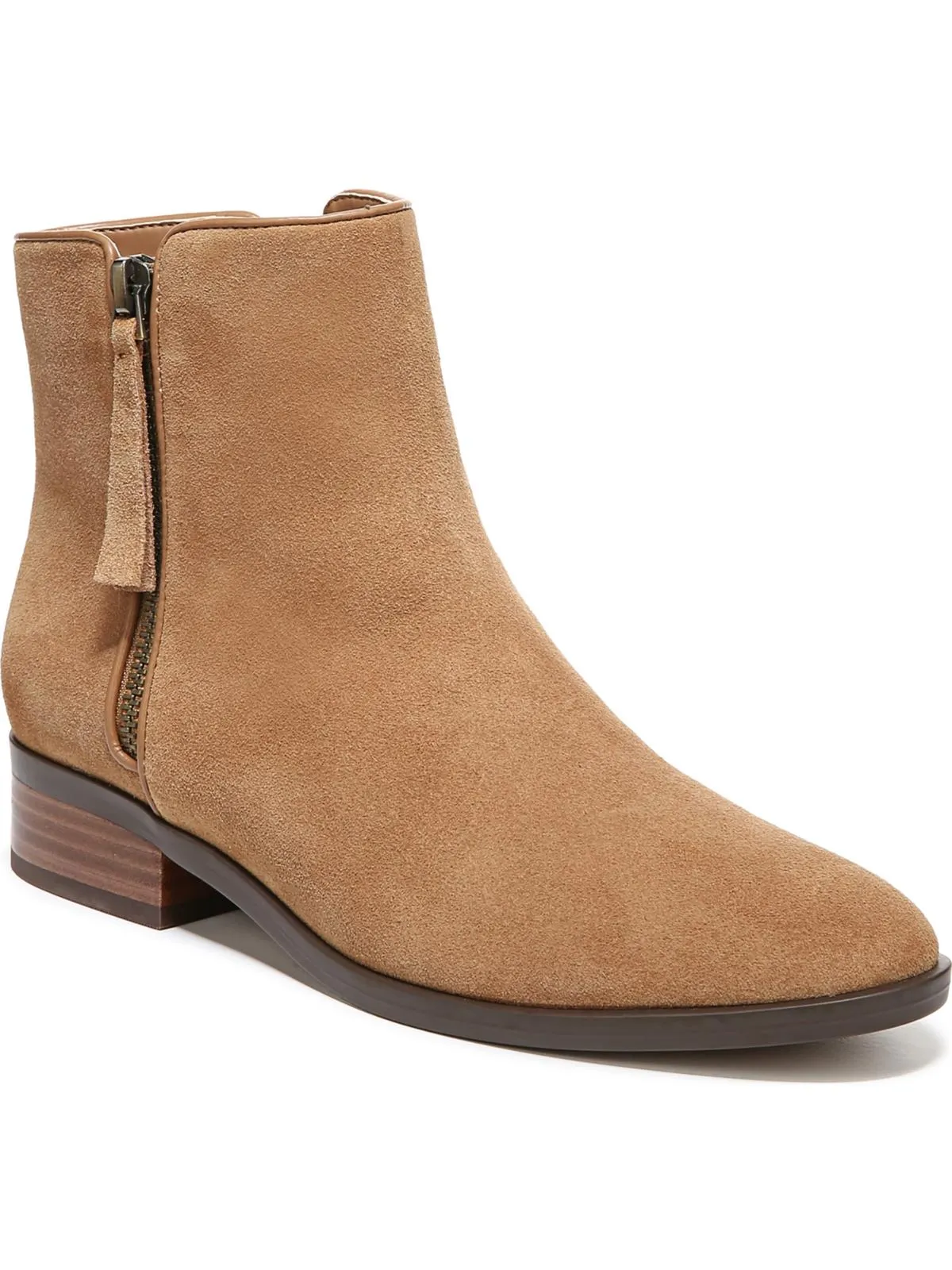 Robyn Womens Zipper Block Heel Ankle Boots