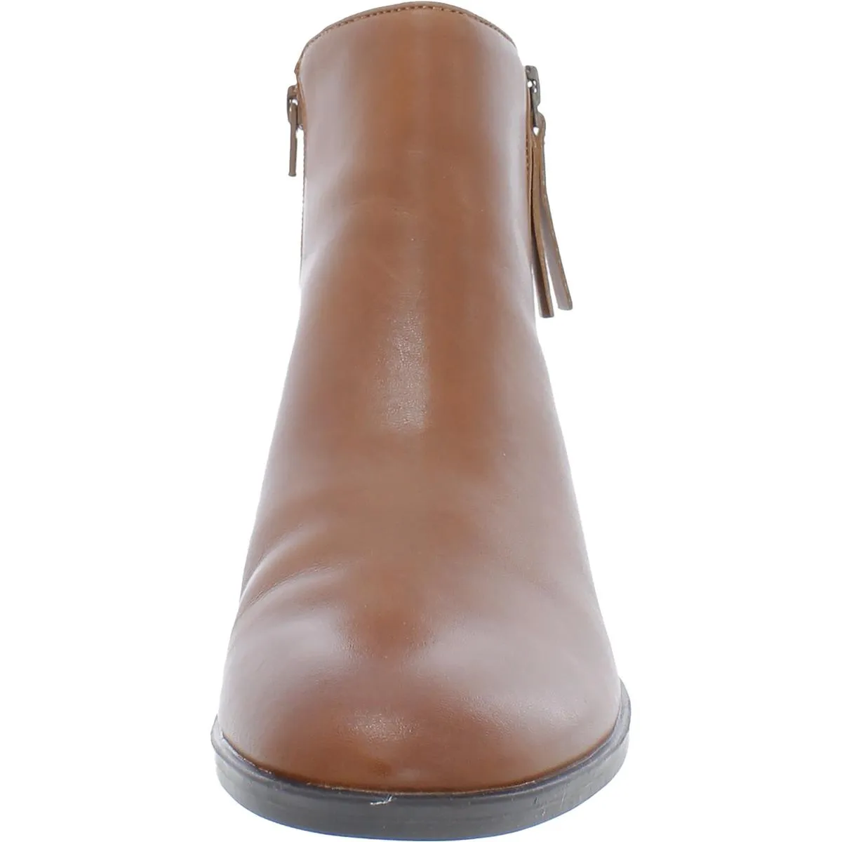 Robyn Womens Zipper Block Heel Ankle Boots