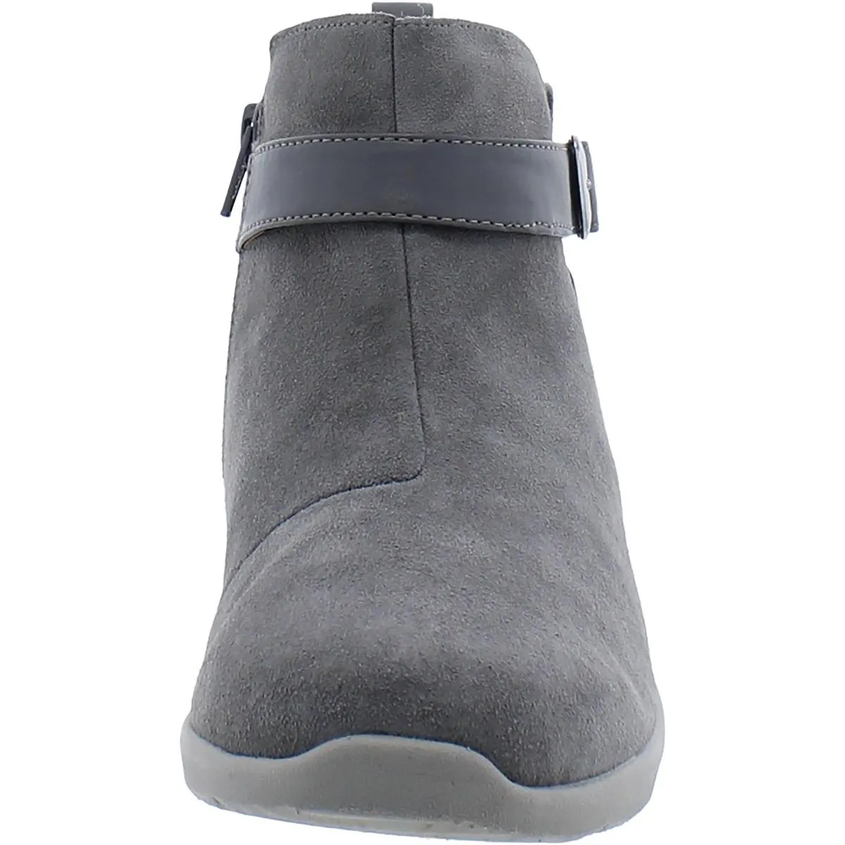 Romy Womens Suede Round Toe Ankle Boots