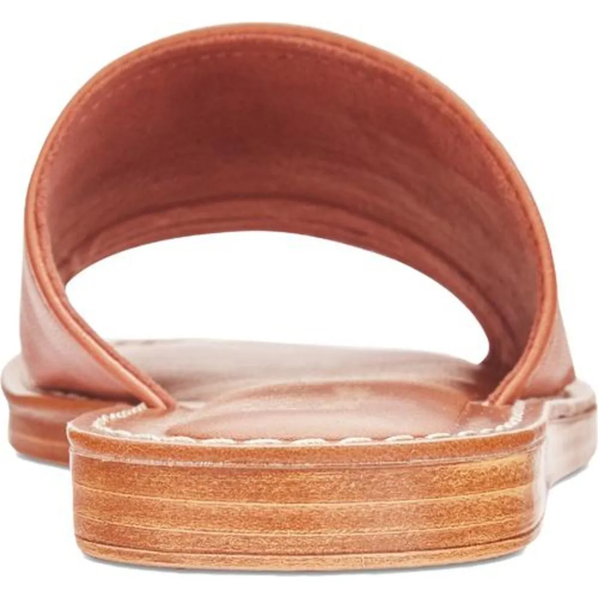 Ros-Italy Womens Leather Flat Slide Sandals