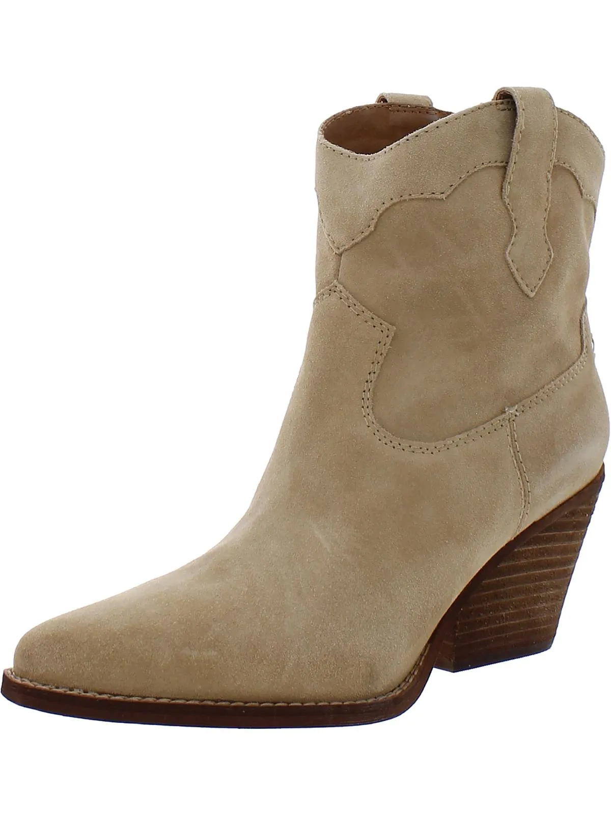 Roslyn Womens Leather Pull On Cowboy, Western Boots