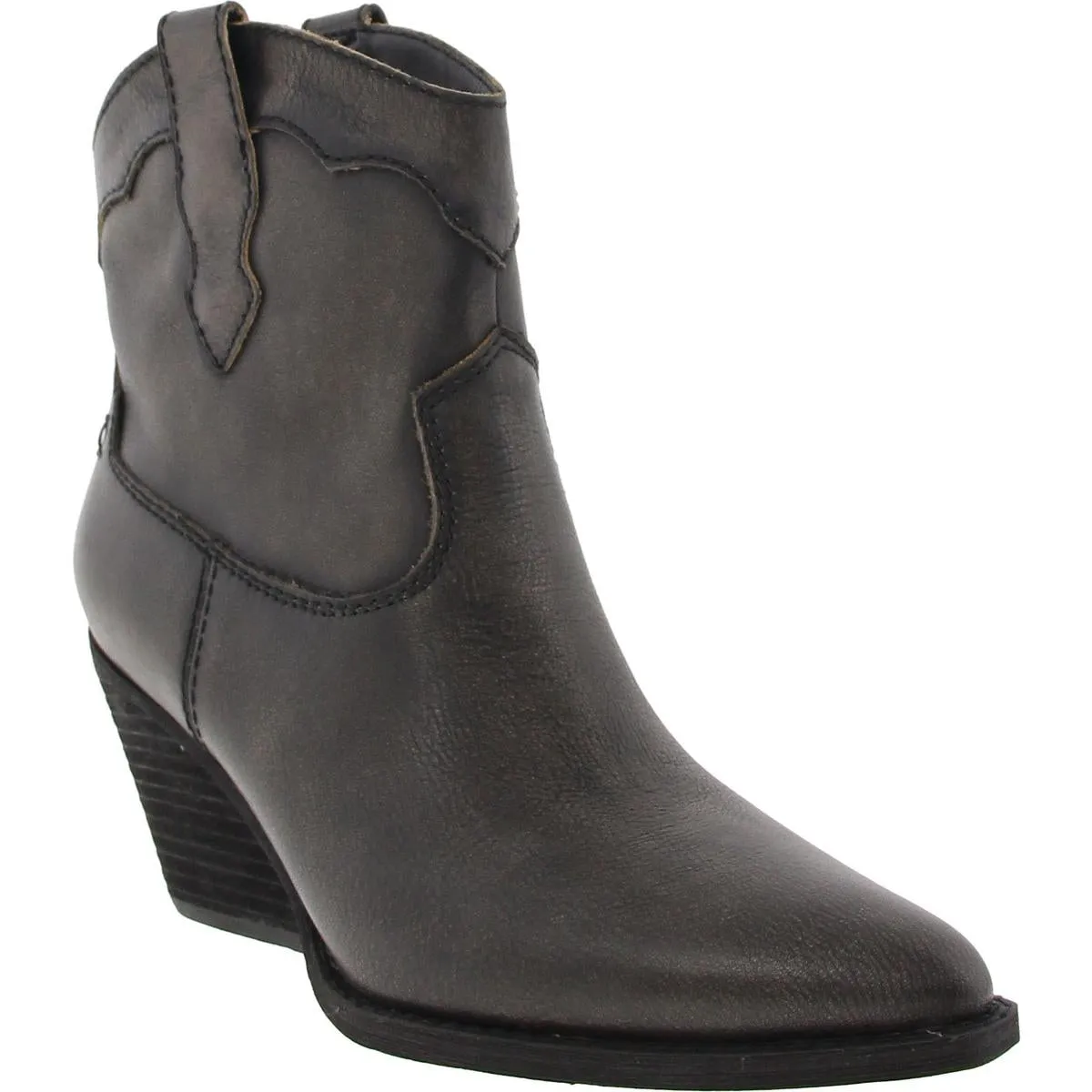 Roslyn Womens Leather Pull On Cowboy, Western Boots