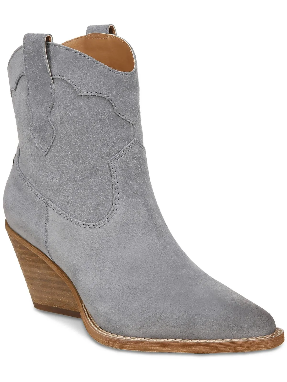 Roslyn Womens Leather Pull On Cowboy, Western Boots