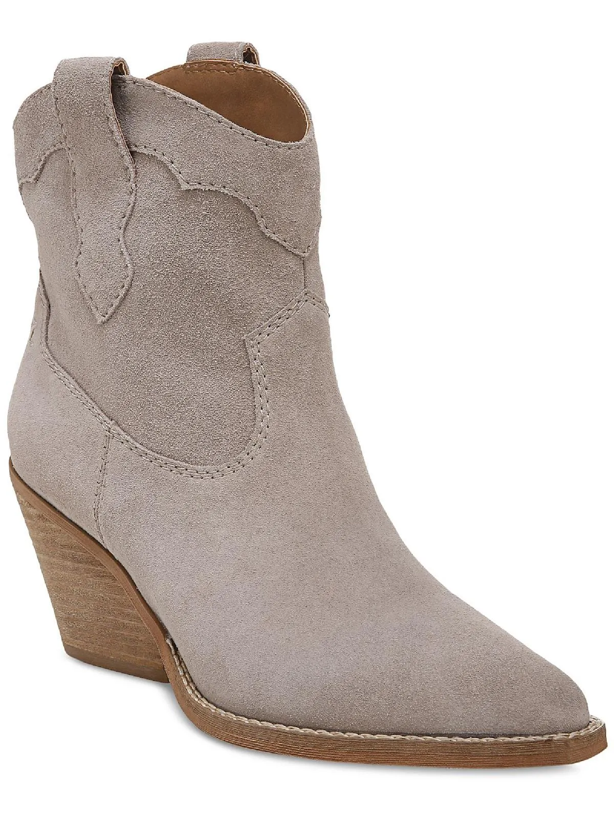 Roslyn Womens Leather Pull On Cowboy, Western Boots