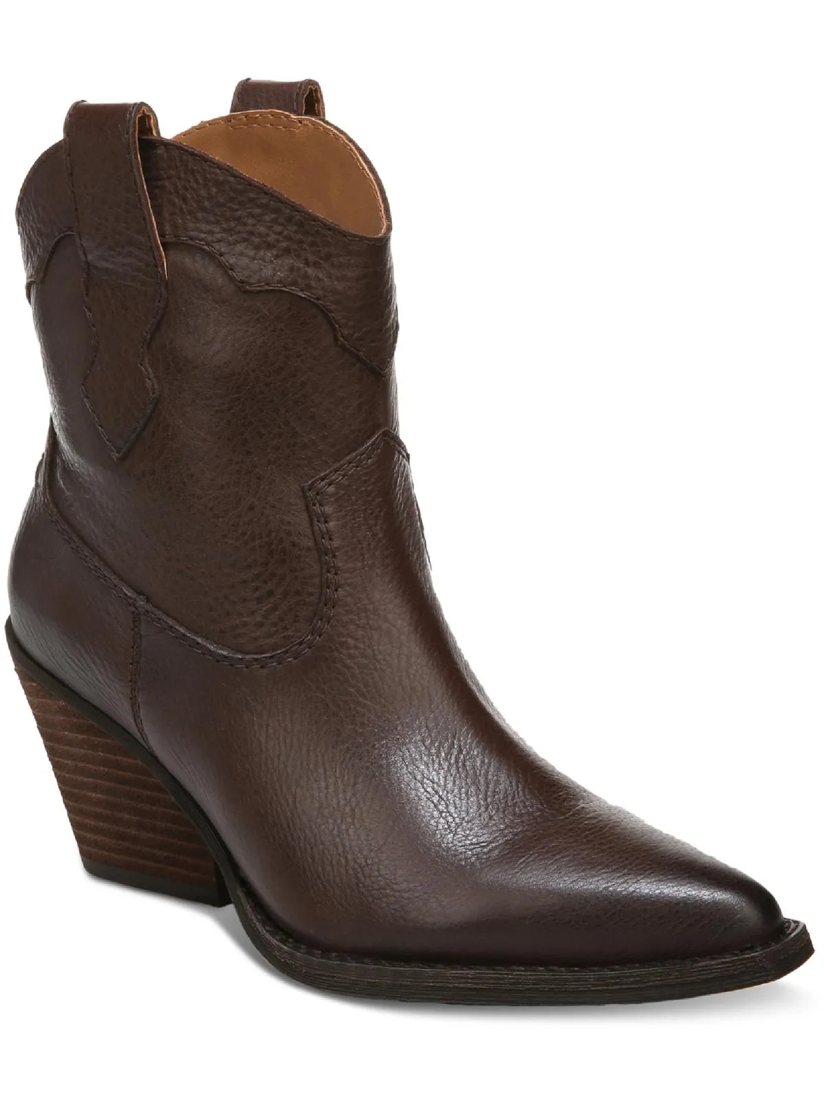 Roslyn Womens Leather Pull On Cowboy, Western Boots