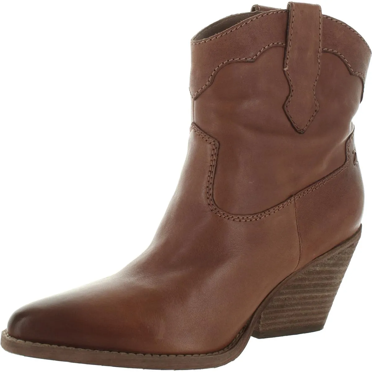Roslyn Womens Leather Pull On Cowboy, Western Boots