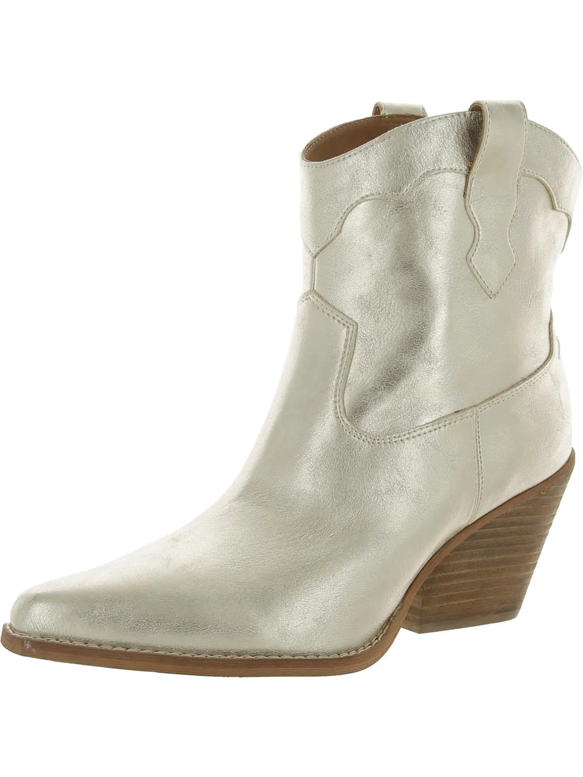 Roslyn Womens Leather Pull On Cowboy, Western Boots