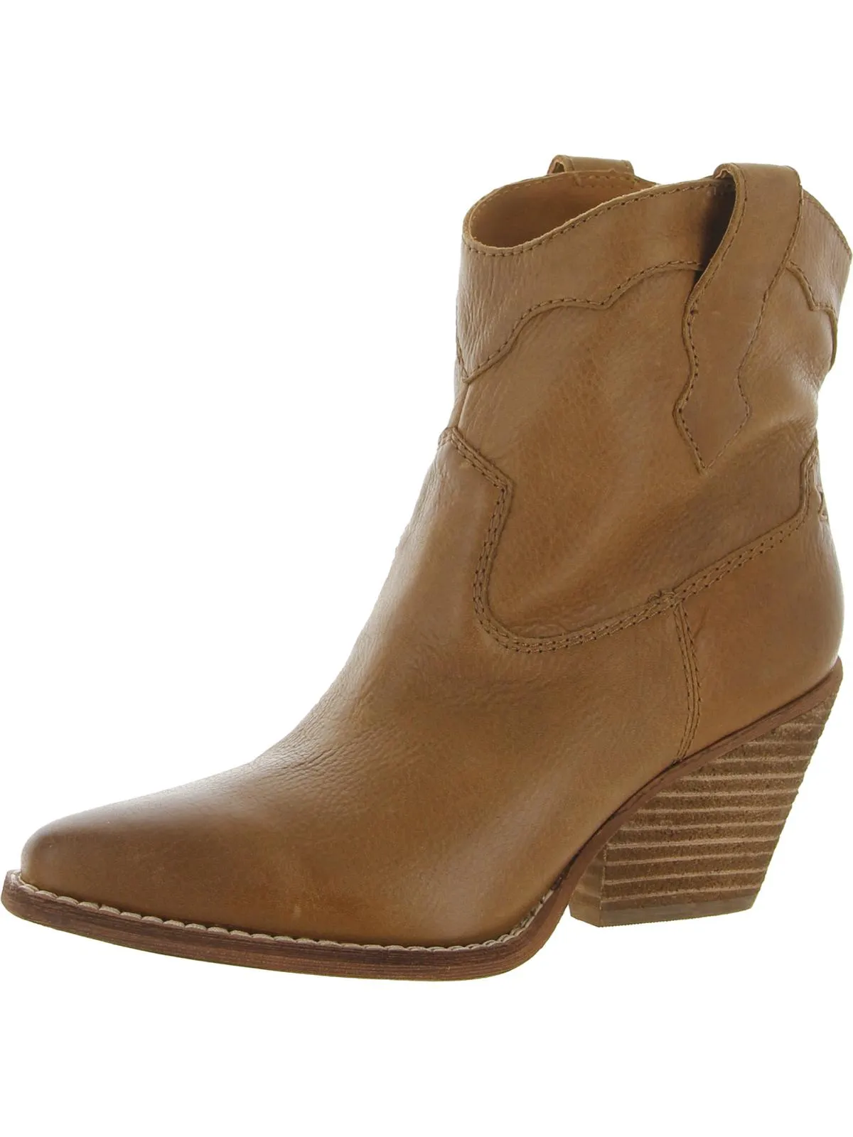 Roslyn Womens Leather Pull On Cowboy, Western Boots