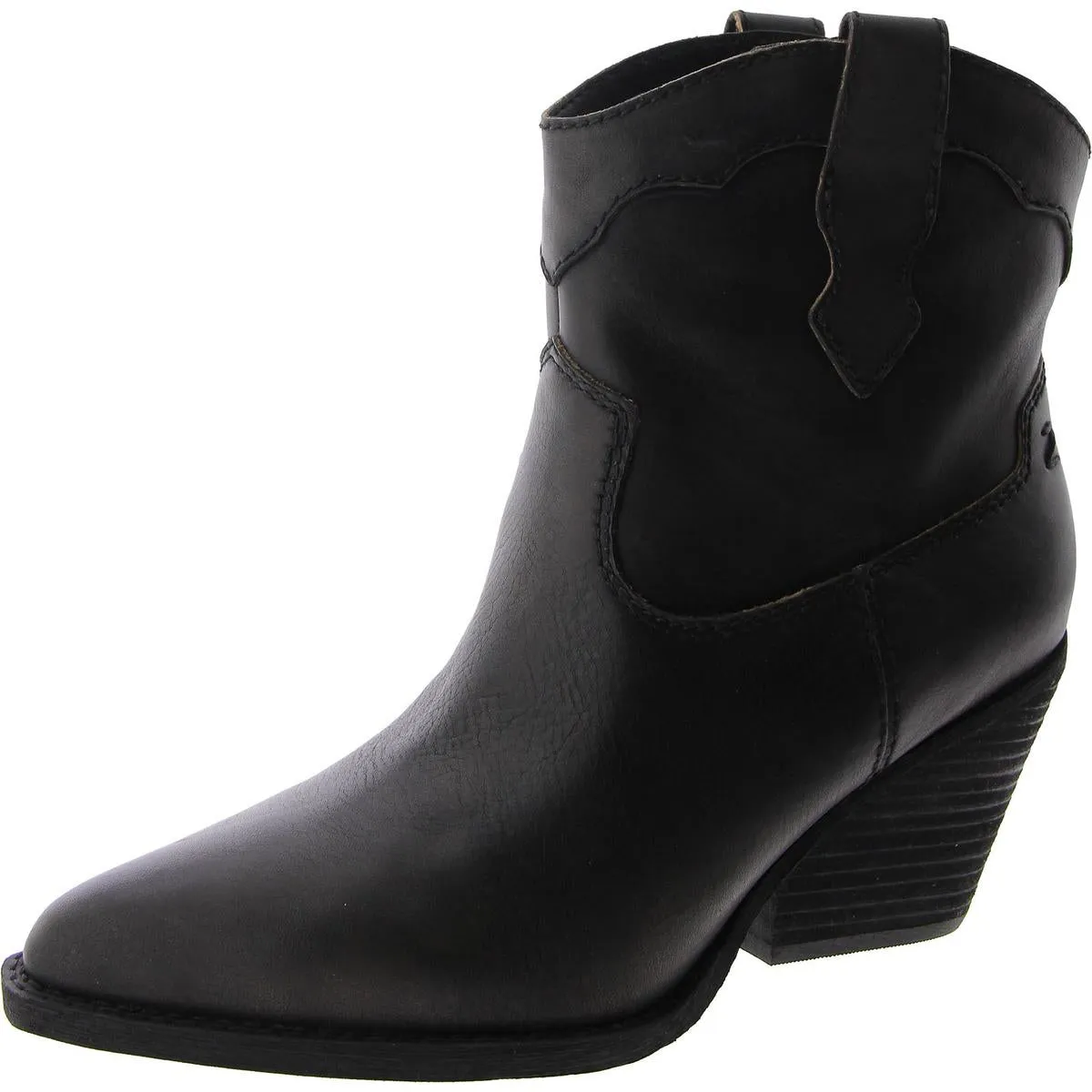 Roslyn Womens Leather Pull On Cowboy, Western Boots