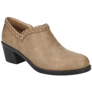 Ry Womens Faux Leather Zipper Clogs