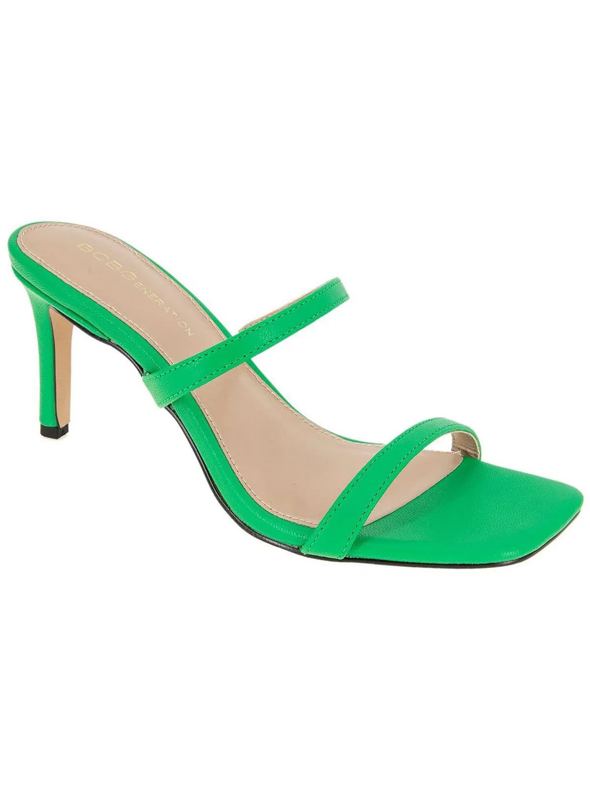 Salin Womens Leather Square Toe Dress Sandals