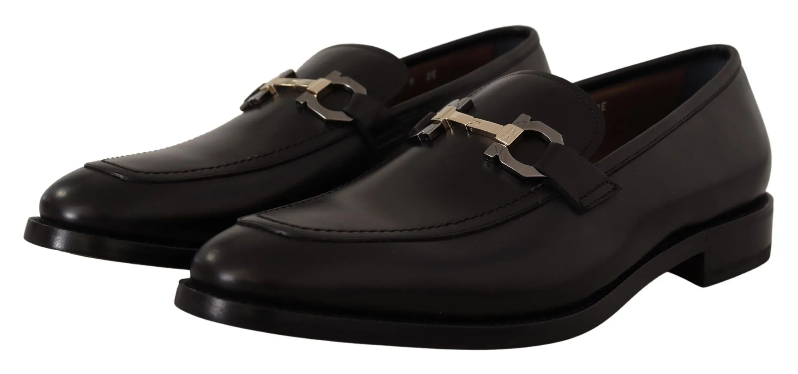 Salvatore Ferragamo Suave  Leather Gancio Bit Men's Loafers