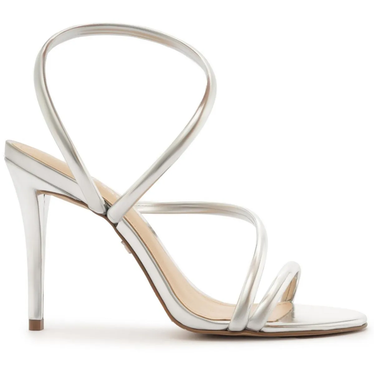 Sandalia Salto Alto Womens Metallic Dressy Strappy Sandals