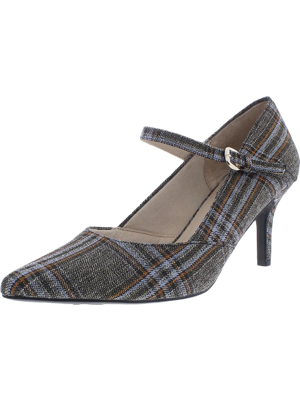 Sandrine Womens Mary Jane Man Made Dress Heels