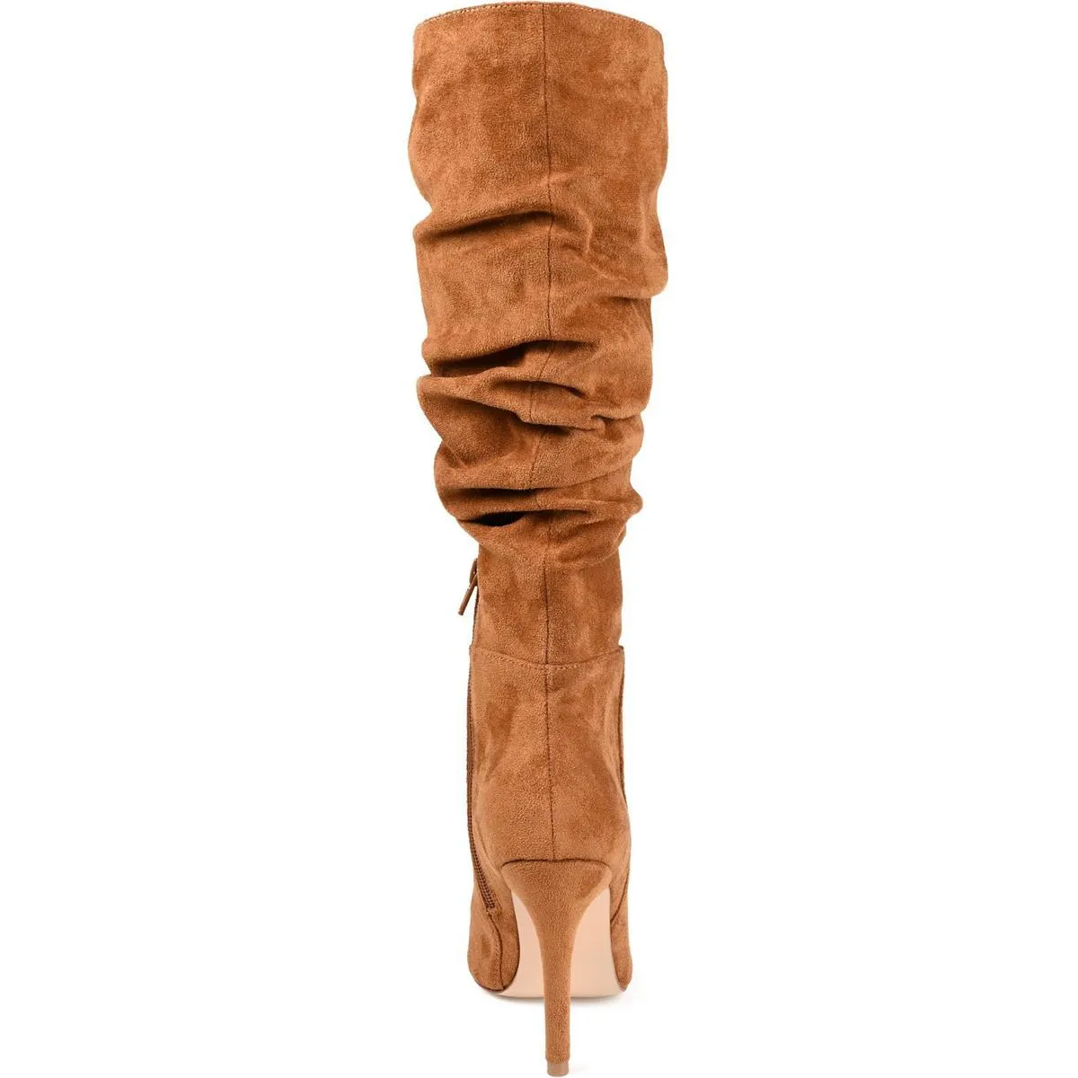 Sarie  Womens Faux Leather Wide Calf Knee-High Boots