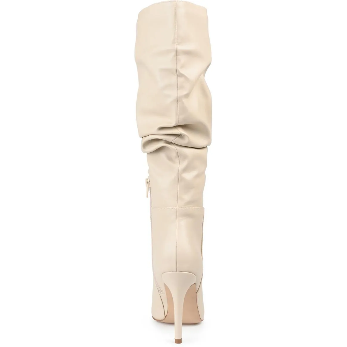 Sarie  Womens Faux Leather Wide Calf Knee-High Boots