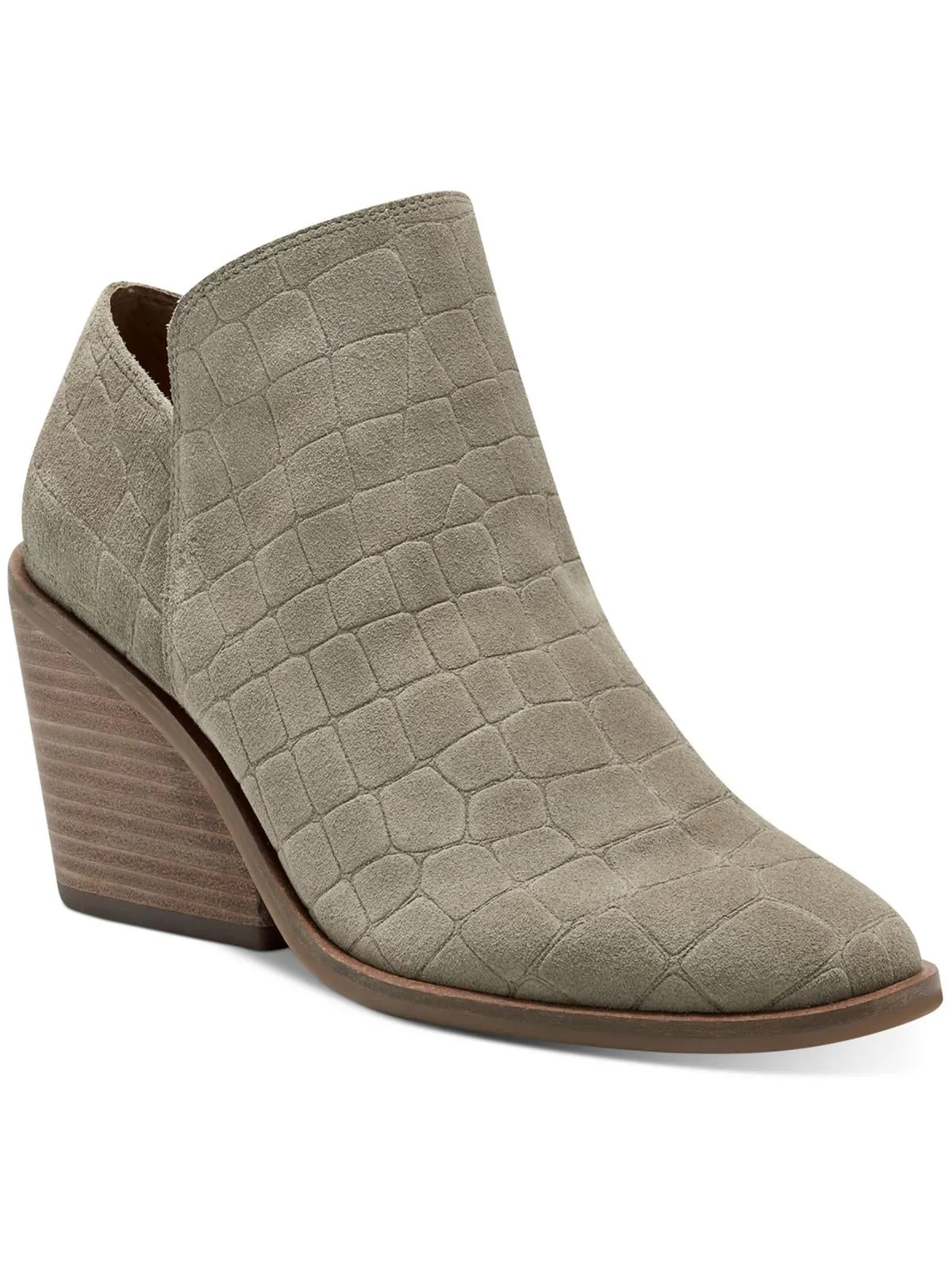 Saucie Womens Comfort Insole Pointed Toe Ankle Boots