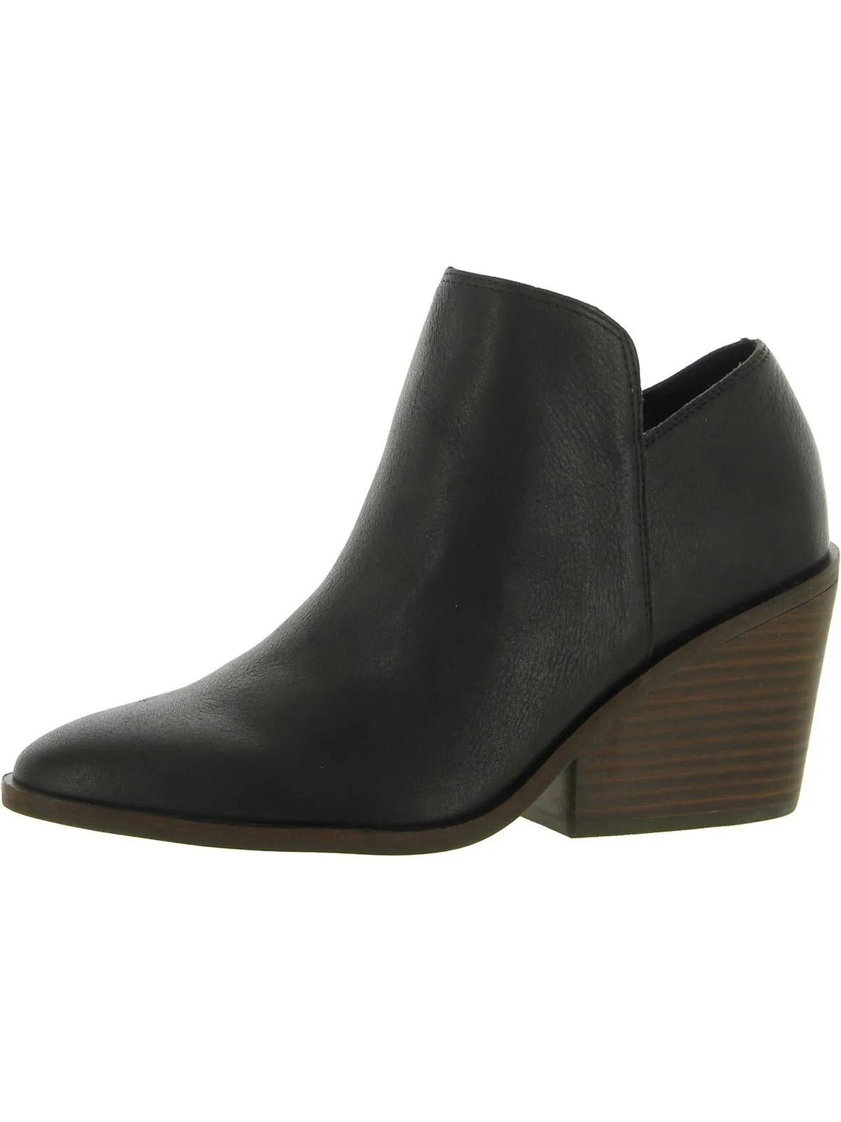 Saucie Womens Comfort Insole Pointed Toe Ankle Boots
